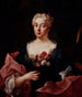 Portrait de Faustine Bordoni - Ludovico Mazzanti — näkymä teoksesta