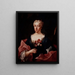 Portrait de Faustine Bordoni - Ludovico Mazzanti — kehystetty taideteos seinällä
