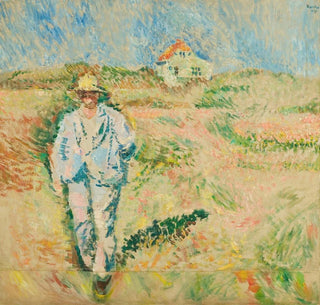Ludvig Karsten - Hvitkledd mann i skagenlandskap.webp