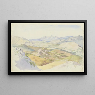 Ludwig Deurer - The Sabine Hills and Rocca Santo Stefano Seen from Civitella.webp