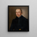Portrait du pasteur Bukovanský - Ludwig Ermini — kehystetty taideteos seinällä