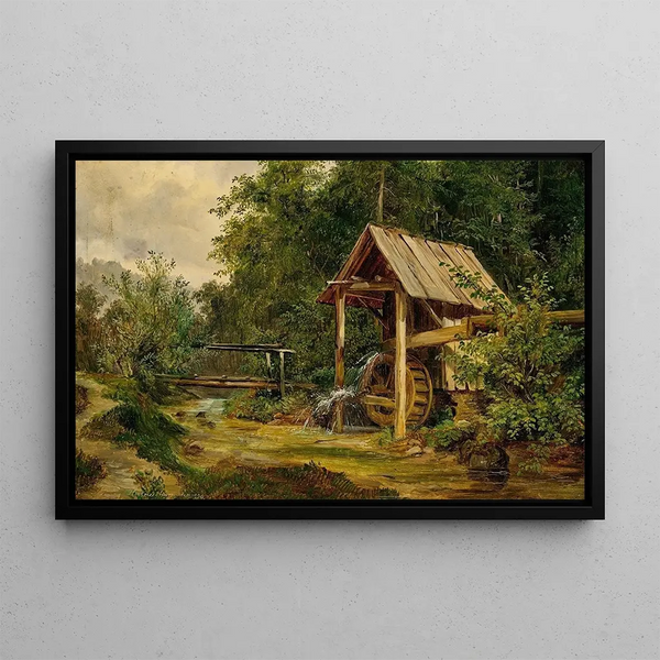 Ludwig Halauska - A Mill by a Creek.webp