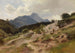 Näkymä Mittenwaldista Karwendel-massiiville - Ludwig Halauska — näkymä teoksesta