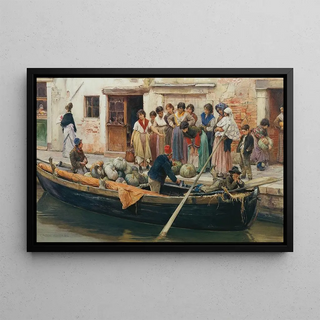 Ludwig Johann Passini - Krbisverkufer in Chioggia.webp