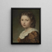 Portrait d'une jeune fille - Ludwig Knaus — kehystetty taideteos seinällä