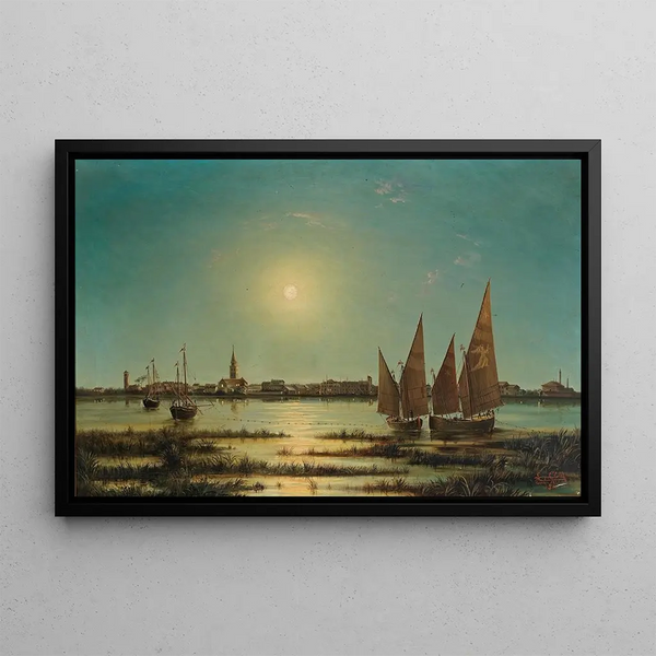 Ludwig Rubelli von Sturmfest - Blick auf Venedig im Mondlicht.webp