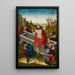Ylösnousemus - Ludwig Schongauer — kehystetty taideteos seinällä