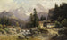 Alppimaisema- myllyn rakennuksella - Ludwig Sckell — näkymä teoksesta
