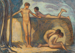 Ludwig von Hofmann - Badende Knaben.webp