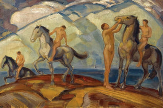 Ludwig von Hofmann - Reiter am Bergsee.webp