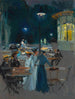 Café parisien la nuit - Ludwik de Laveaux — näkymä teoksesta