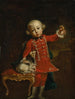 Portrait d'un garçon avec un chien - Luigi Crespi — näkymä teoksesta