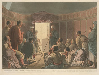 Entrée de la chapelle du Saint-Sépulcre - Luigi Mayer — näkymä teoksesta