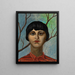 Portrait de Lina Zaquini - Luigi Russolo — kehystetty taideteos seinällä
