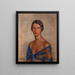 Portrait d'une femme - Luis Alberto Sangroniz — kehystetty taideteos seinällä