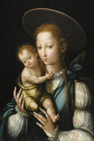 Luis De Morales - Badajoz The Virgin And Child Or La Virgn Del Sombrero.webp