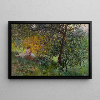 Luis Graner i Arrufi - Family Resting In A Park.webp