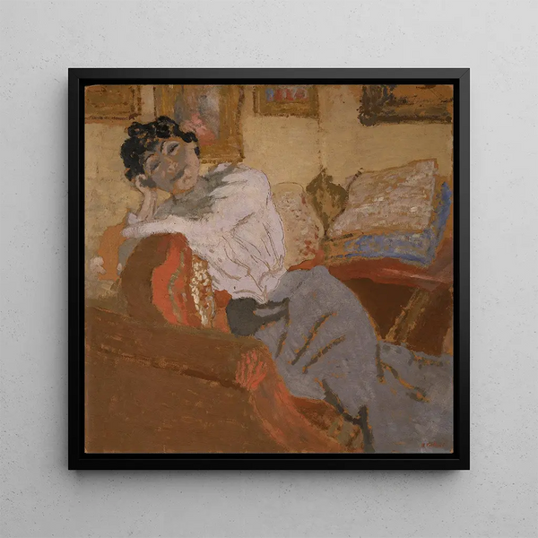 Maalaus Madame Hessel sur le canapé - Édouard Vuillard | Taidetuloste