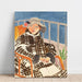 Maalauksen jäljennös Mademoiselle Matisse tartanipuvussa - Henri Matisse