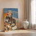 Maalauksen jäljennös Mademoiselle Matisse tartanipuvussa - Henri Matisse