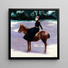 Mademoiselle Meuriot sur son poney - Jacquesmile Blanche — kehystetty taideteos seinällä