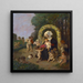 Madone avec l'Enfant dans une guirlande de fleurs - Adolf Hengeler — kehystetty taideteos seinällä