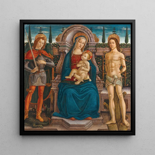 Madone et Enfant trônant avec Saint Michel et Saint Sébastien - Filippo d'Antonio Filippelli