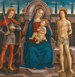 Madone et Enfant trônant avec Saint Michel et Saint Sébastien - Filippo d'Antonio Filippelli
