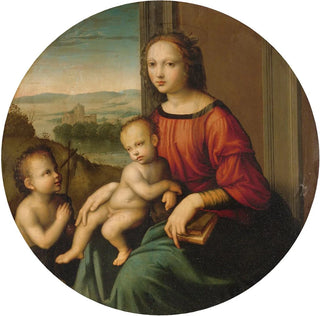Master of the Scandicci Lamentation - Madonna And Child With The Infant Saint John The Baptist.webp