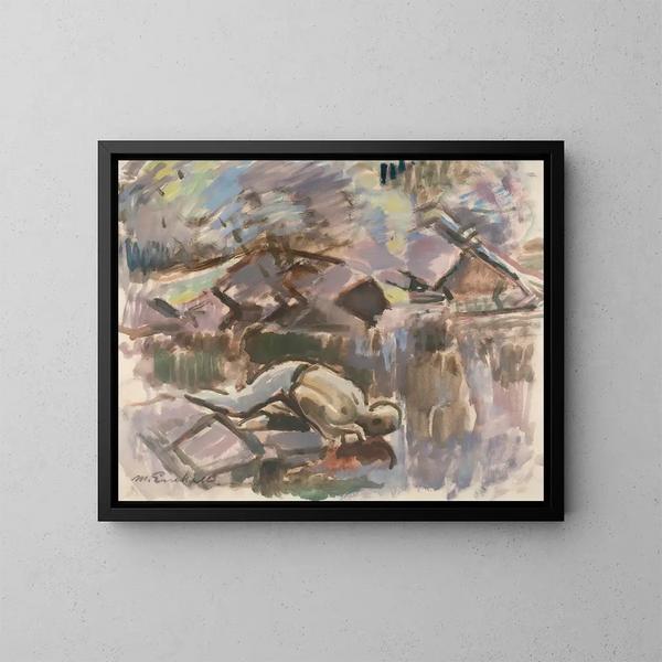 Keväällä - Magnus Enckell — kehystetty taideteos seinällä