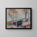 Bords de la Seine - Magnus Enckell — kehystetty taideteos seinällä