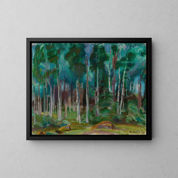 Bétulas à Vksy - Magnus Enckell — kehystetty taideteos seinällä