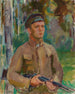 Le chasseur forestier Gunnar Arnkil - Magnus Enckell — näkymä teoksesta