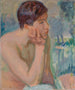 Perdu dans ses pensées - Magnus Enckell — näkymä teoksesta