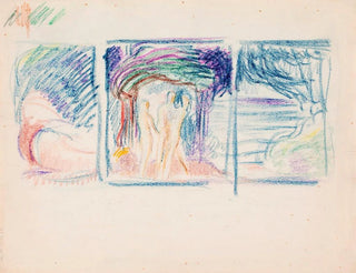 Esquisse pour la peinture du Serment de la Nation de Nyland - Magnus Enckell — näkymä teoksesta