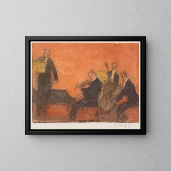 Musiikki - Magnus Enckell — kehystetty taideteos seinällä
