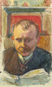 Edvard Richterin muotokuva - Magnus Enckell — näkymä teoksesta