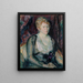 Portrait de Mme Agda Viln - Magnus Enckell — kehystetty taideteos seinällä