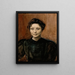 Portrait de la sculptrice Madeleine Jouvray - Magnus Enckell — kehystetty taideteos seinällä