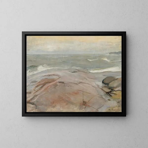 Merellinen maisemakuva Suursaari-saarelta - Magnus Enckell — kehystetty taideteos seinällä