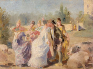 La princesse et le porcher - Magnus Enckell — näkymä teoksesta