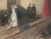 Näytelmäkohtaus: Ida Aalberg roolissa Marie Stuart - Magnus Enckell — näkymä teoksesta