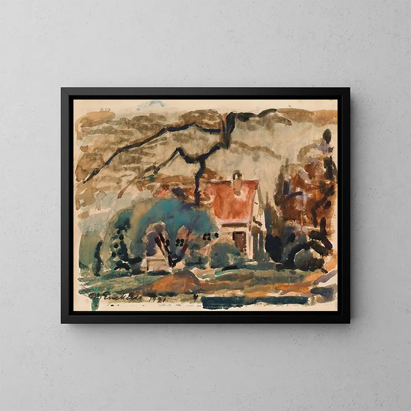 Villa de l'artiste à Kilo - Magnus Enckell — kehystetty taideteos seinällä