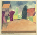 Maalaistalo lähellä Fribourgia - Paul Klee — näkymä teoksesta