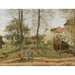 Maalauksen jäljennös Maisons à Bougival (Autumn) - Camille Pissarro