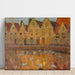 Maalauksen jäljennös Maisons à Bruges - Henri Le Sidaner