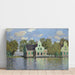 Maalauksen jäljennös Talot joen rannalla Zaan - Claude Monet