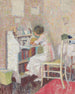 Fille assise à une table d'écriture - Malcolm Drummond — näkymä teoksesta