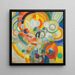 Mange de cochons - Robert Delaunay — kehystetty taideteos seinällä
