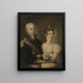Portrait de Jean VI du Portugal et de Carlota Joaquina d'Espagne - Manuel Dias de Oliveira — kehystetty taideteos seinällä